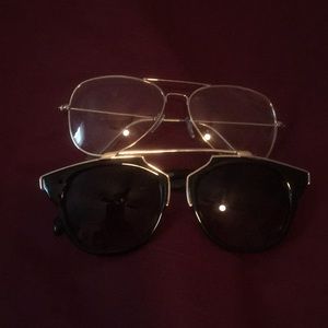 Also Shades and Clear Aviators